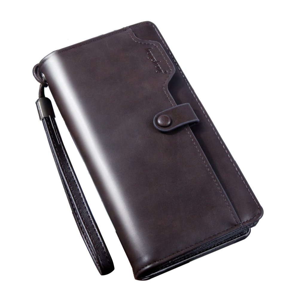 ✨✨BRAND NEW Mens Casual Thin Long Wallet Cash Clip with Zipper Bag